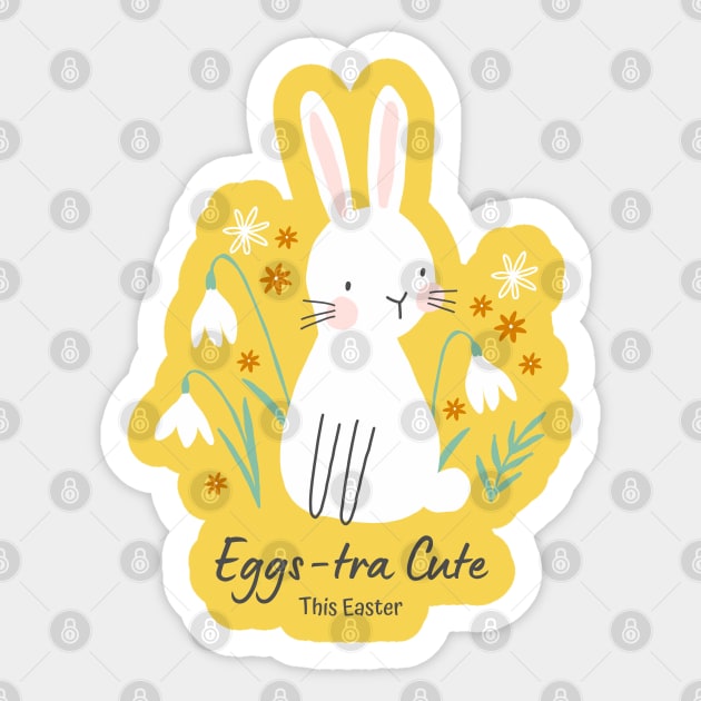 Eggs-tra Cute This Easter Sticker by ChasingTees